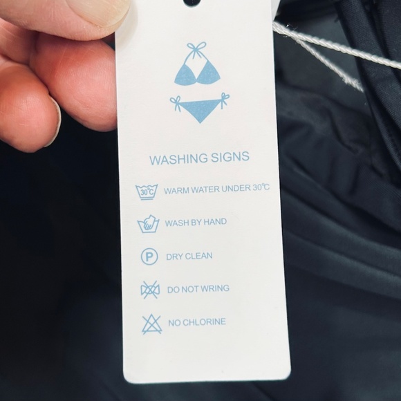 Elegant Black Women's One-Piece Swimsuit - Picture 6 of 9